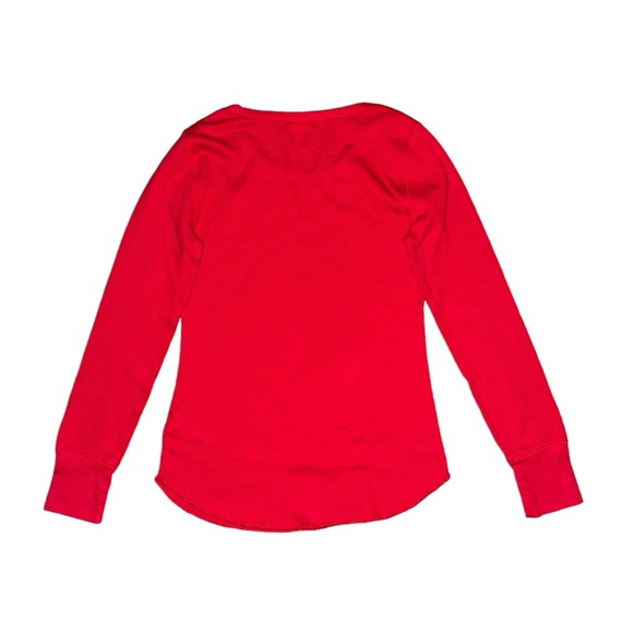 Old Navy Long Sleeve Cotton T-Shirt In Red - Picture 2 of 5